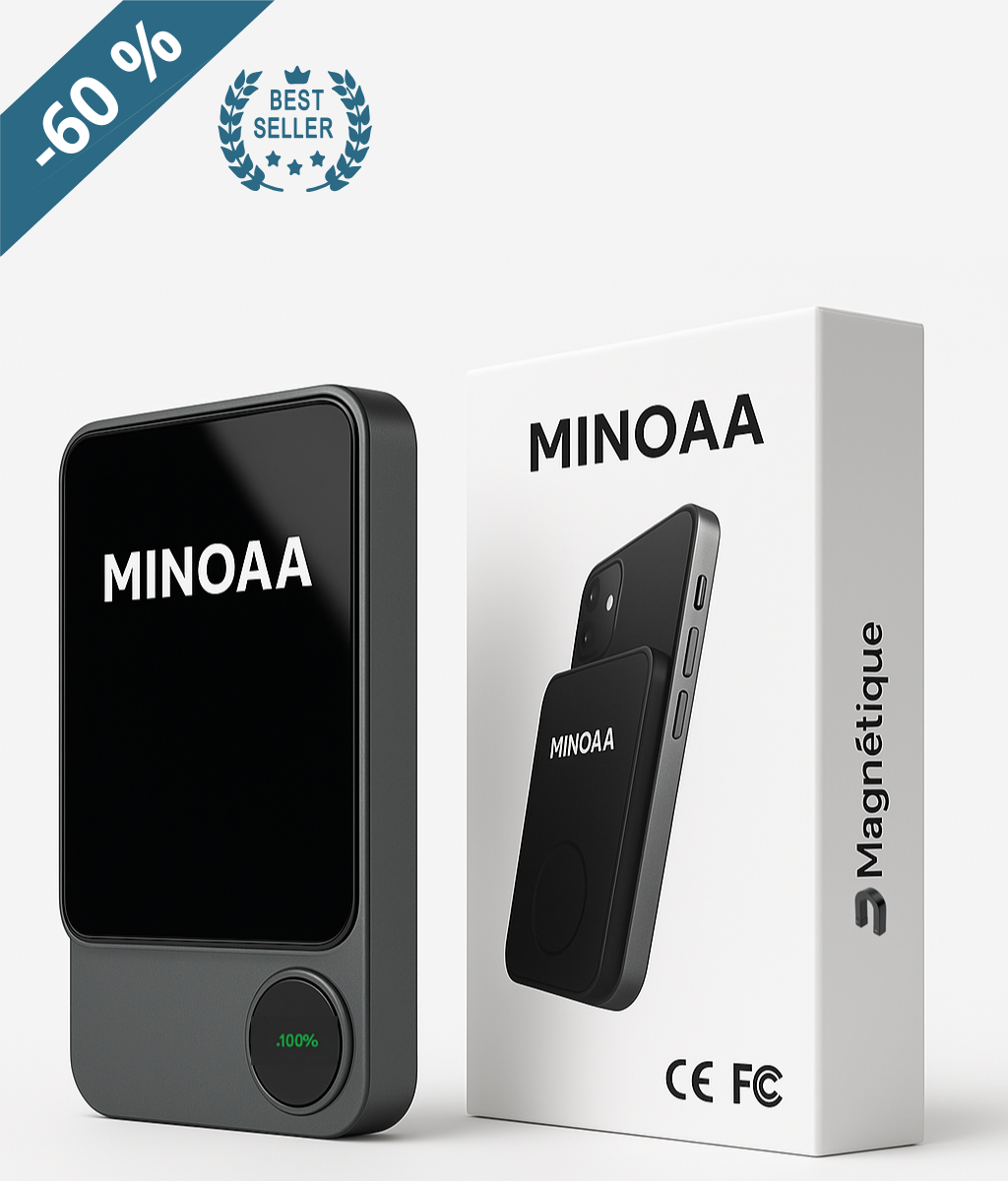 Batterie externe magnétique - Minoaa™ -60 %