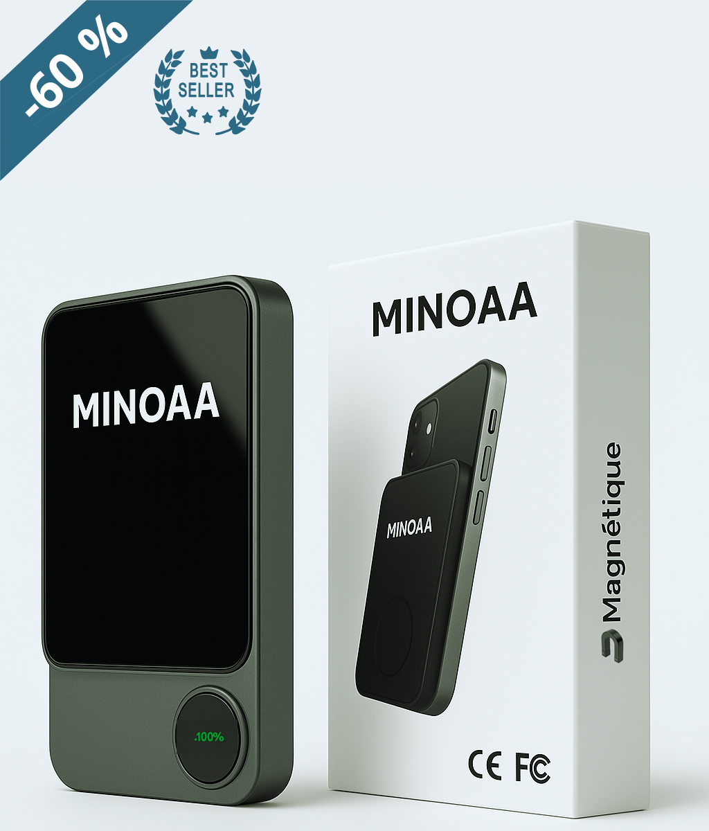 Batterie externe magnétique - Minoaa™ -60 %