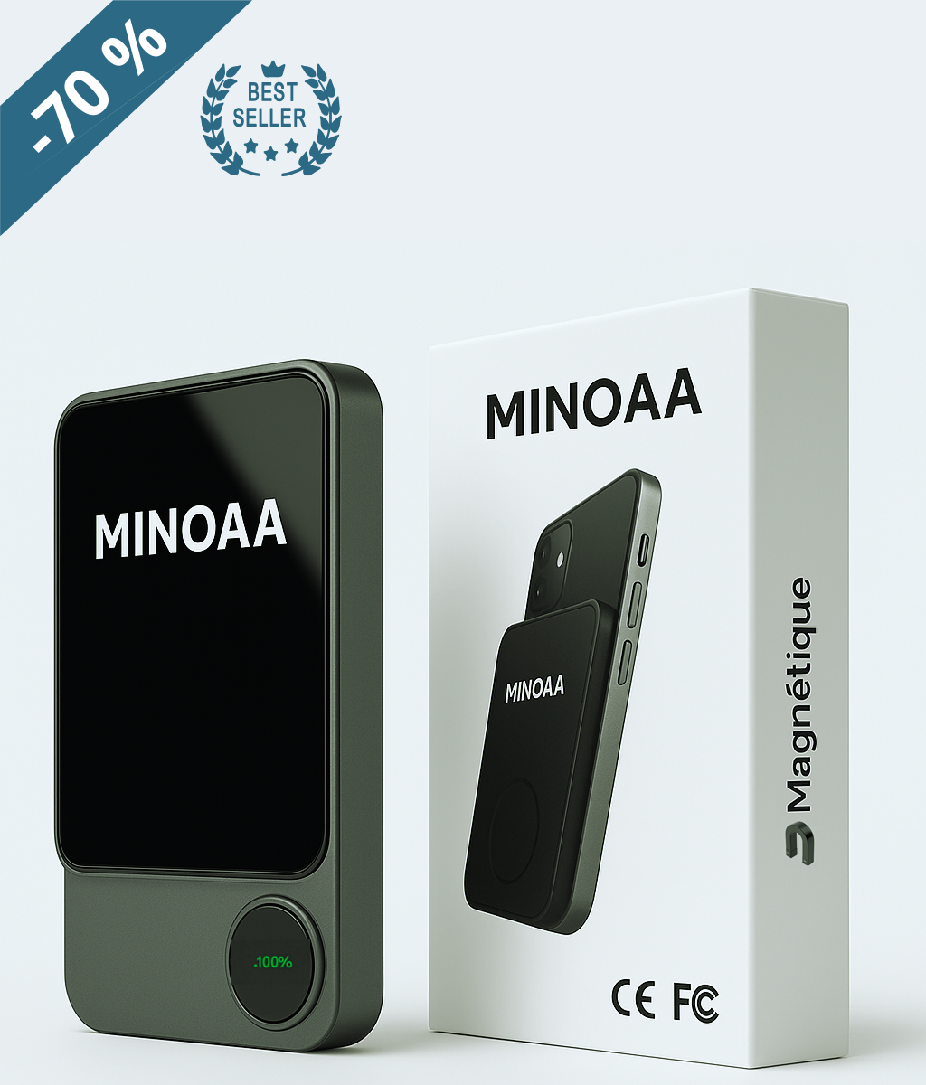 Batterie externe magnétique - Minoaa™ -70 %